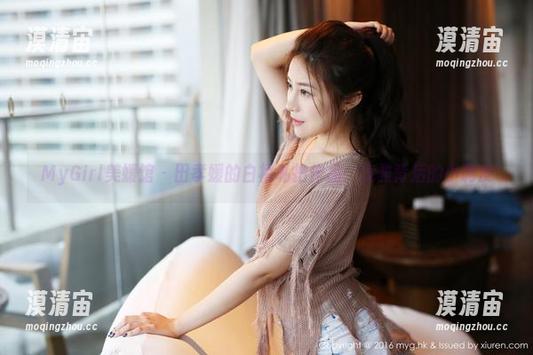 MyGirl美媛馆 - 田孝媛的白裙私拍作品：优雅背后的小调皮